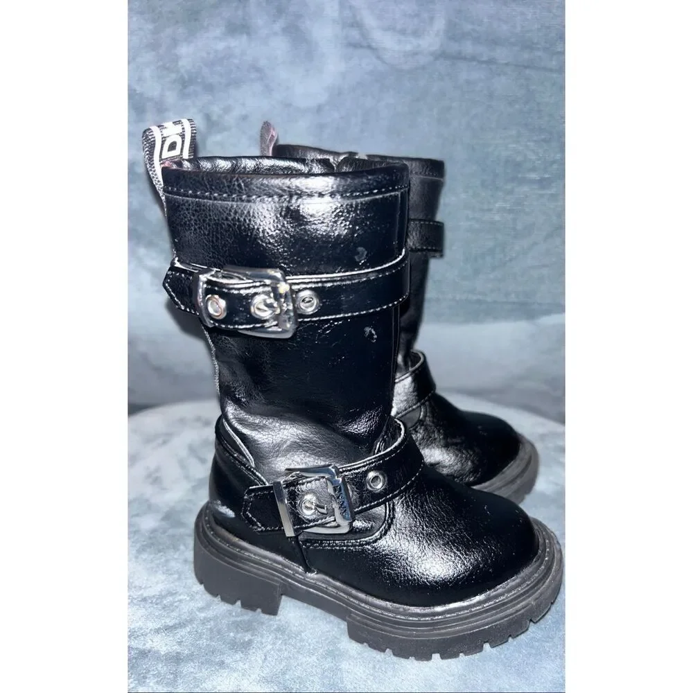 DKNY black boots size 5 Toddler